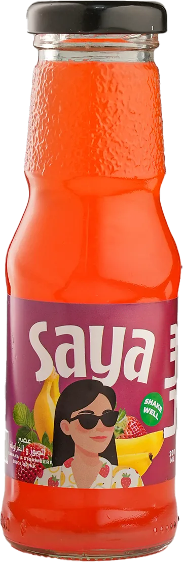 سايا — عصير فراولة وموز